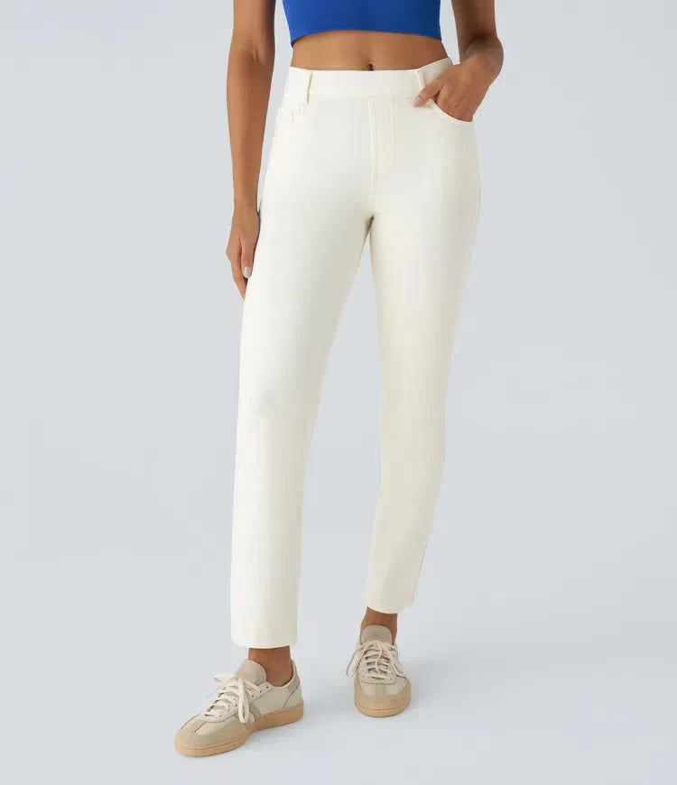 Lotte | Elastische en comfortabele broek met hoge taille