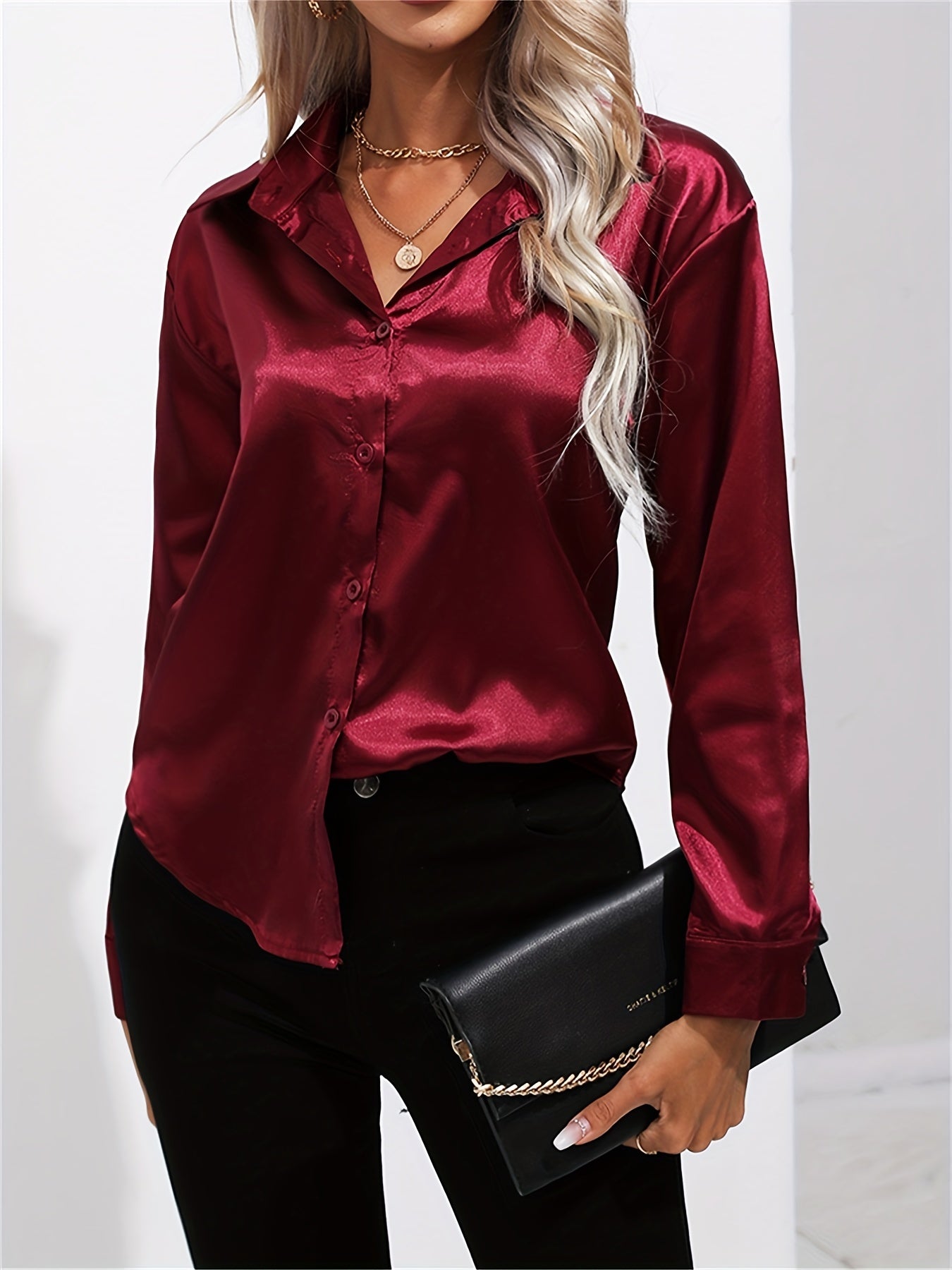 LALUNA® | SATIJNEN BLOUSE