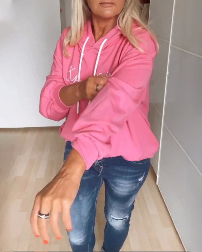 Laluna® | Losse hoodie met ankerprint