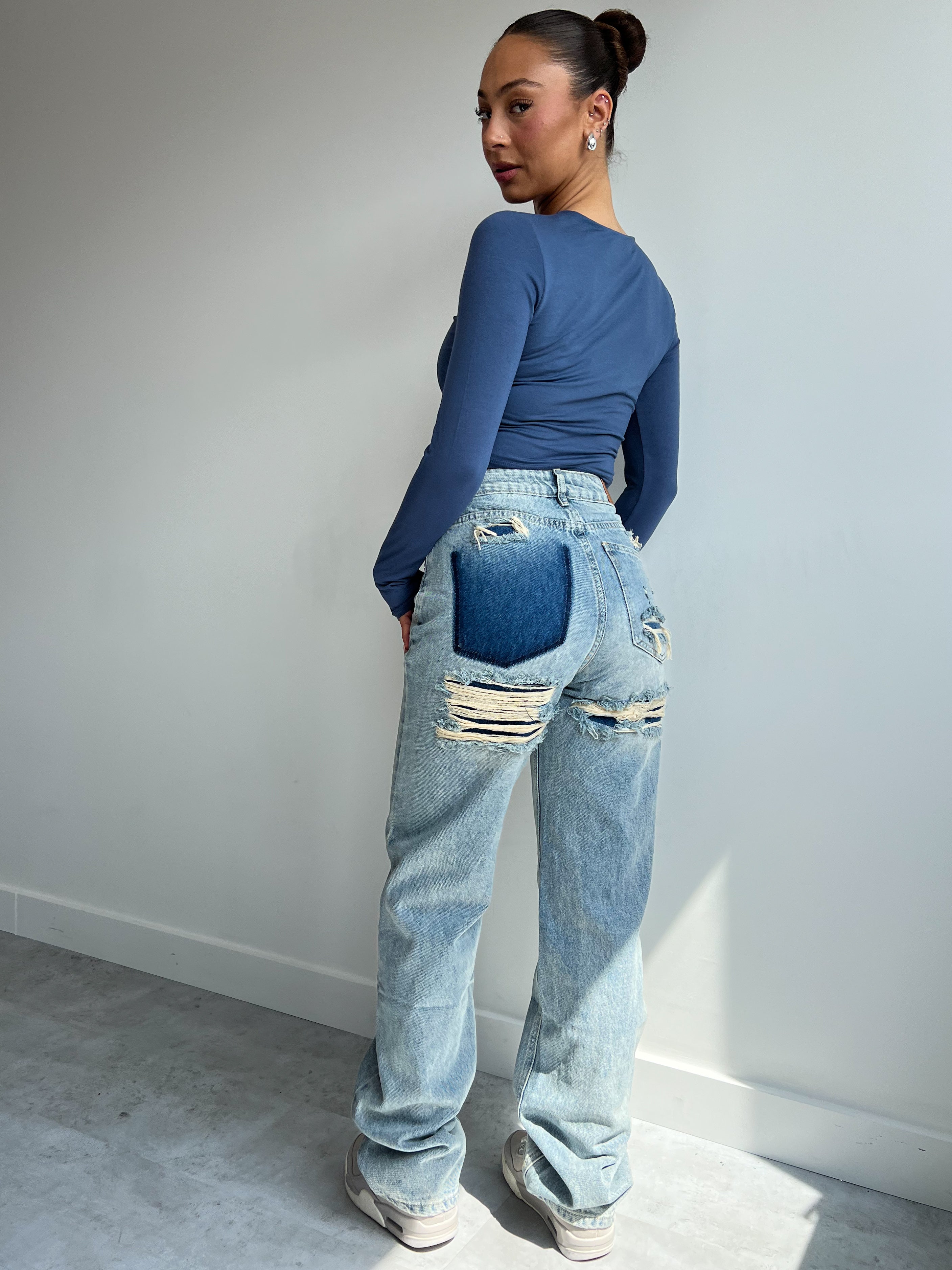 LALUNA® | VIRAL RIPPED JEANS