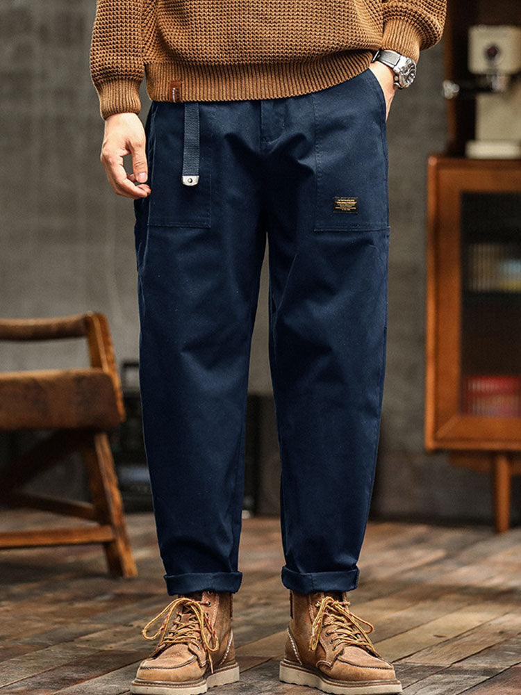 Heren Vintage-Inspiratie Casual Broek