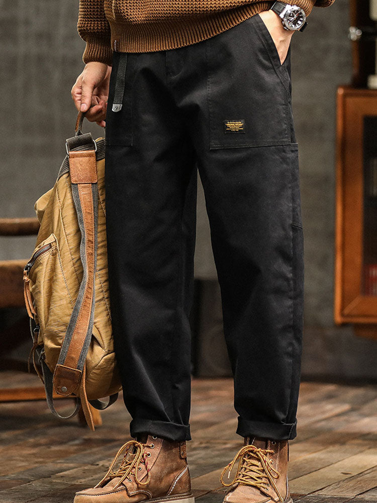 Heren Vintage-Inspiratie Casual Broek