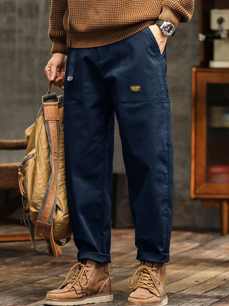 Heren Vintage-Inspiratie Casual Broek