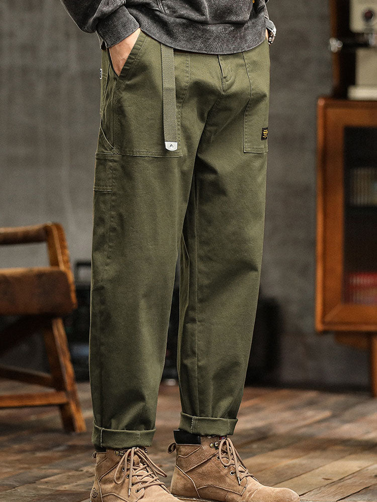 Heren Vintage-Inspiratie Casual Broek