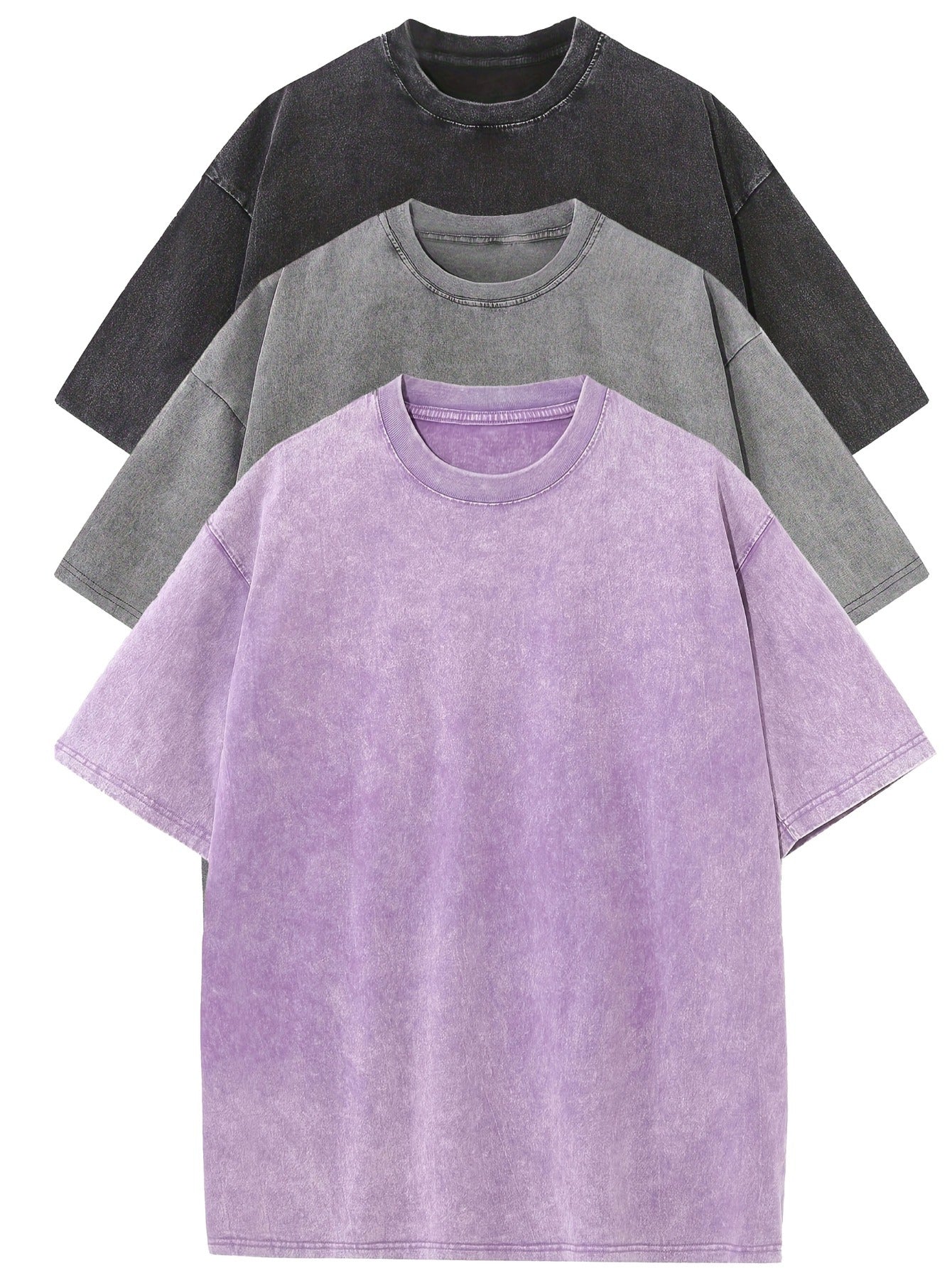 Laluna® | Essential Cotton Oversized Tee Set – 3-Pack