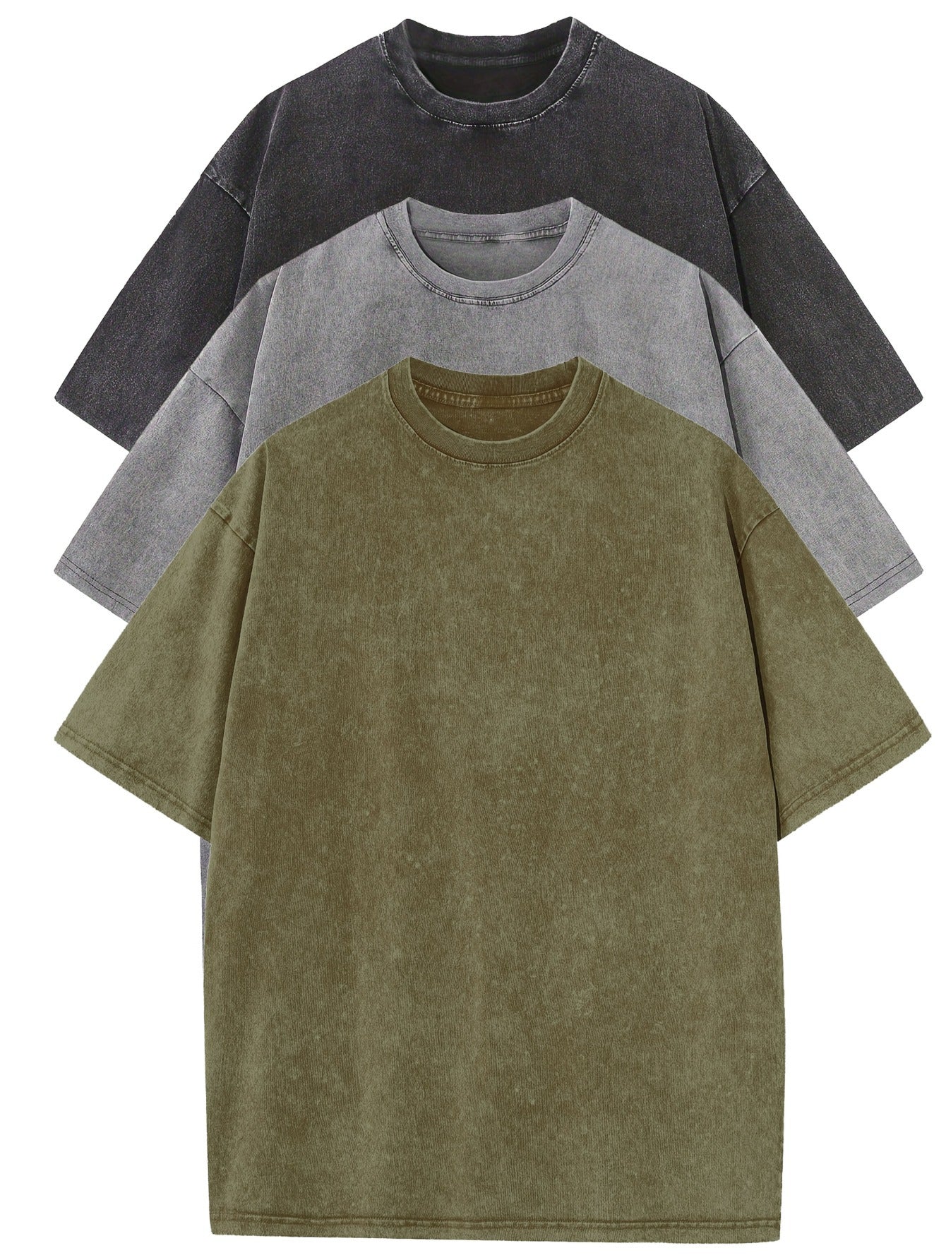 Laluna® | Essential Cotton Oversized Tee Set – 3-Pack