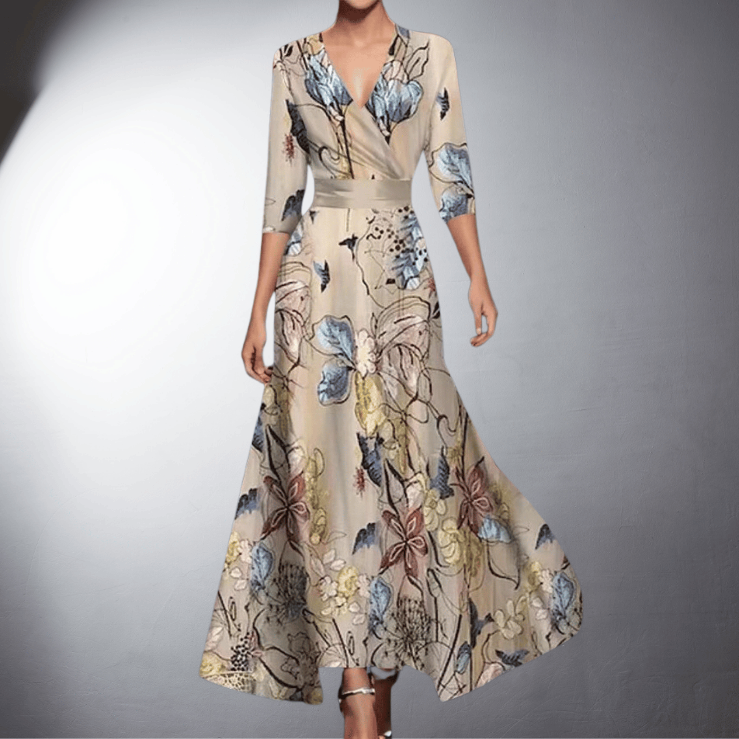 Laluna® | Elegante Avondjurk Met Bloemen