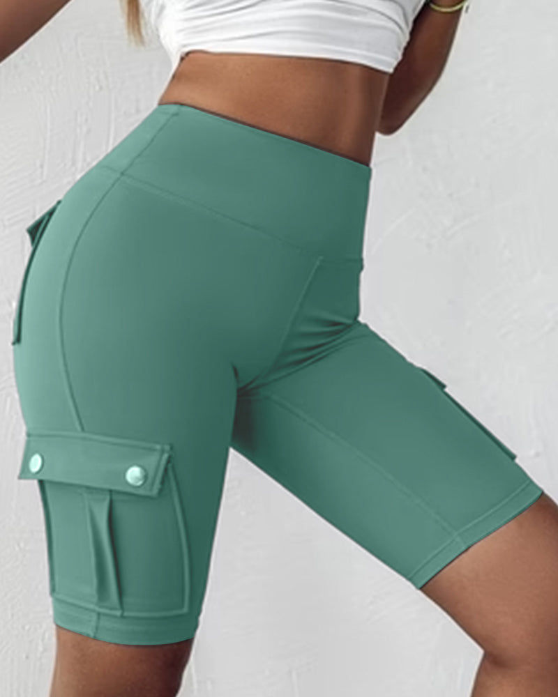 Laluna® | High-waisted shorts met zakken 2+1 Gratis