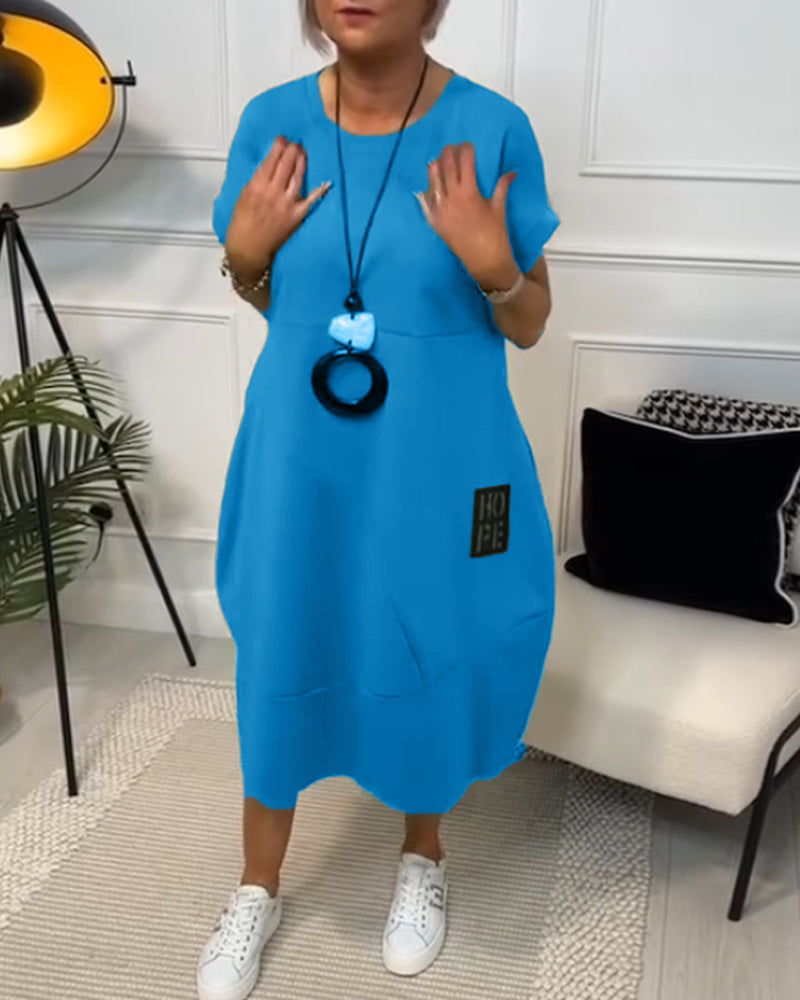 Eenvoudige Vrijetijdskaft met Korte Mouwen