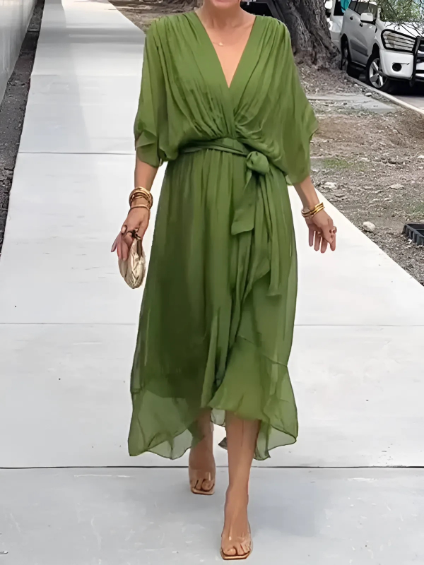Laluna® | Modieuze Midi Jurk