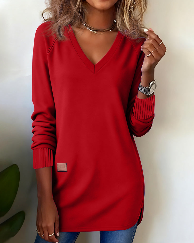 Laluna® | Modieuze Trui met V-Hals