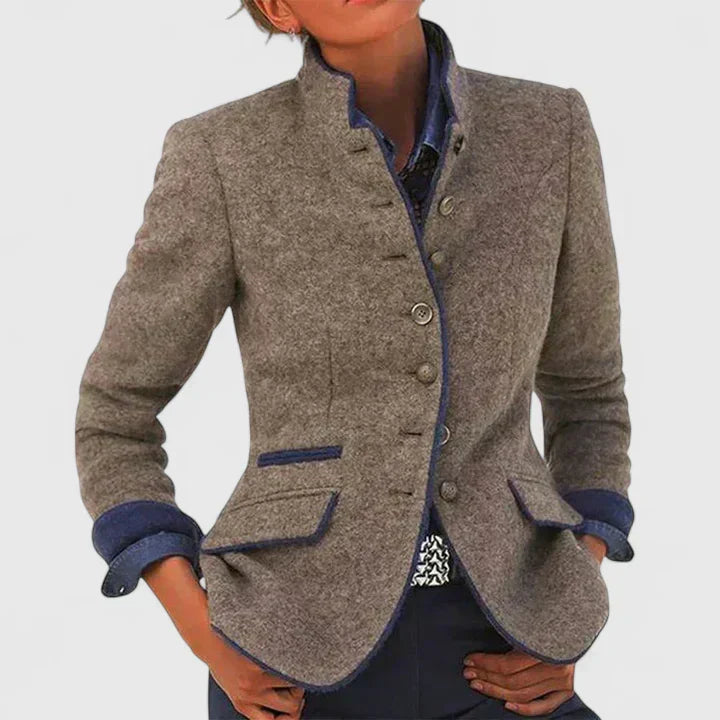 Laluna® | Elegant gestructureerd blazerjasje