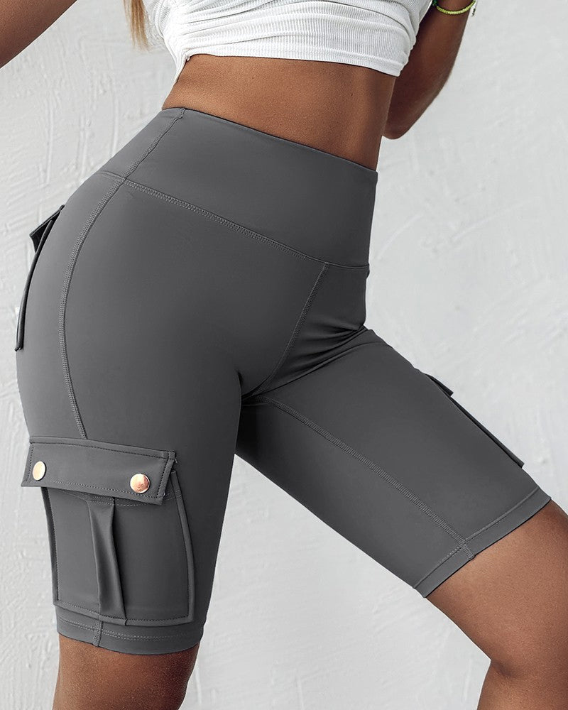 Laluna® | High-waisted shorts met zakken 2+1 Gratis