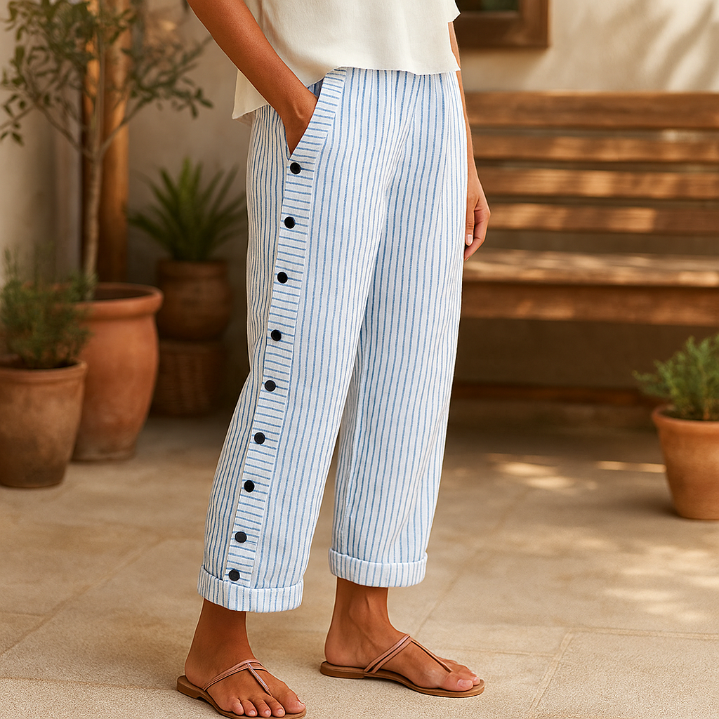 Laluna® | Lichtgewicht linnen broek