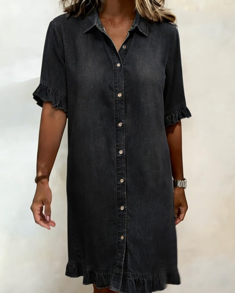 Laluna® | Comfortabele Denim Jurk