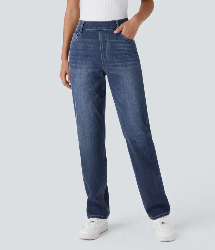 Lotte | Elastische en comfortabele broek met hoge taille