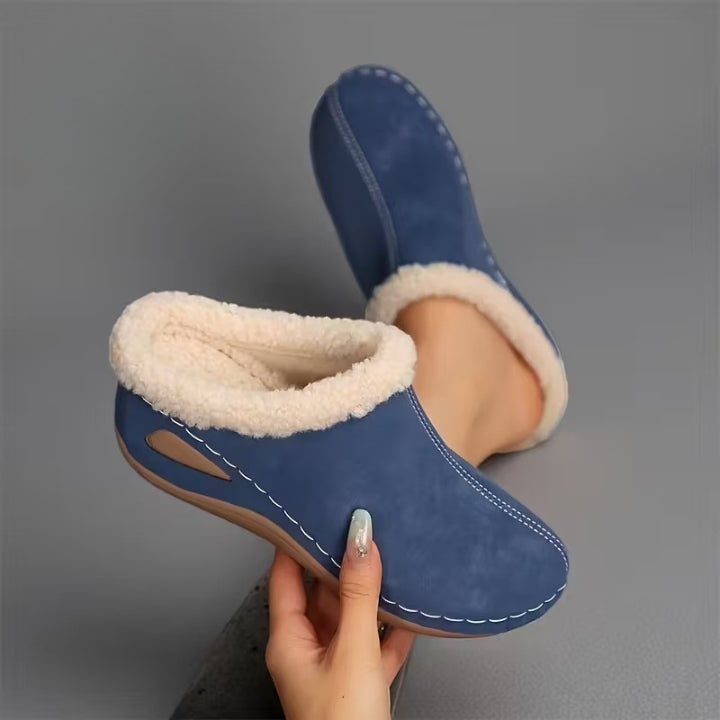 Laluna® | Bontgevoerde Slip-On Sandalen