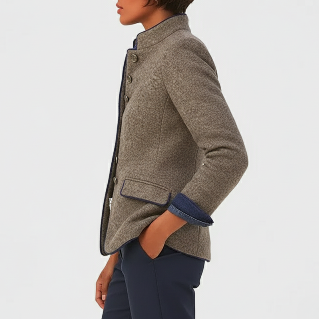 Laluna® | Elegant gestructureerd blazerjasje