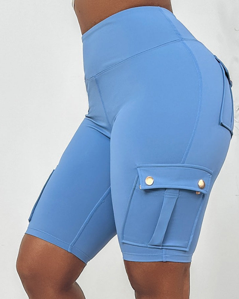 Laluna® | High-waisted shorts met zakken 2+1 Gratis