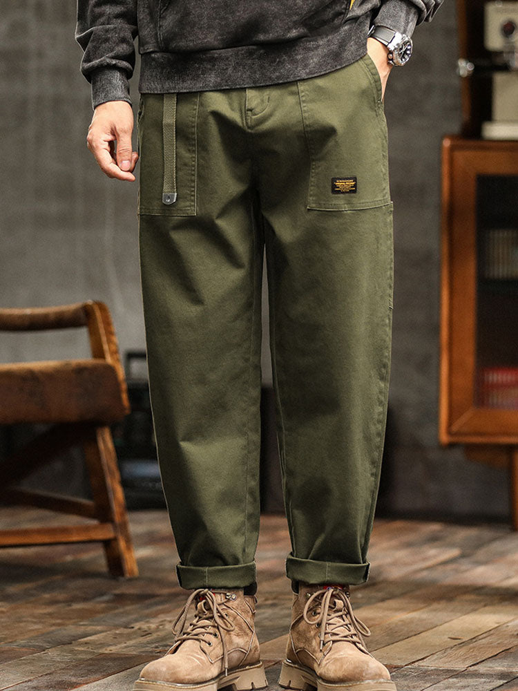 Heren Vintage-Inspiratie Casual Broek