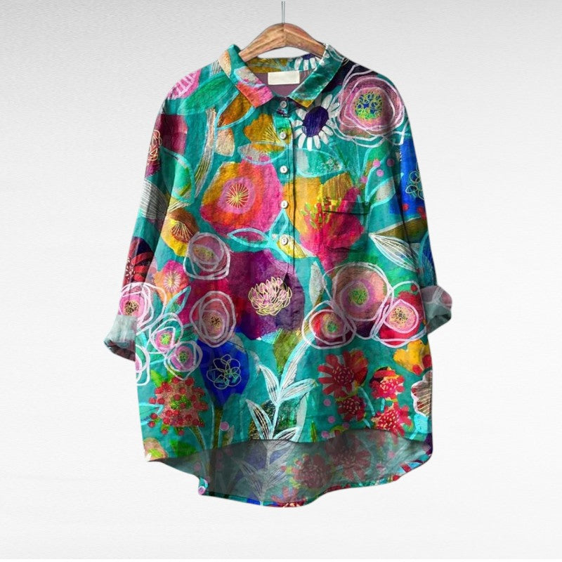 Laluna® Klassieke Bloemenblouses