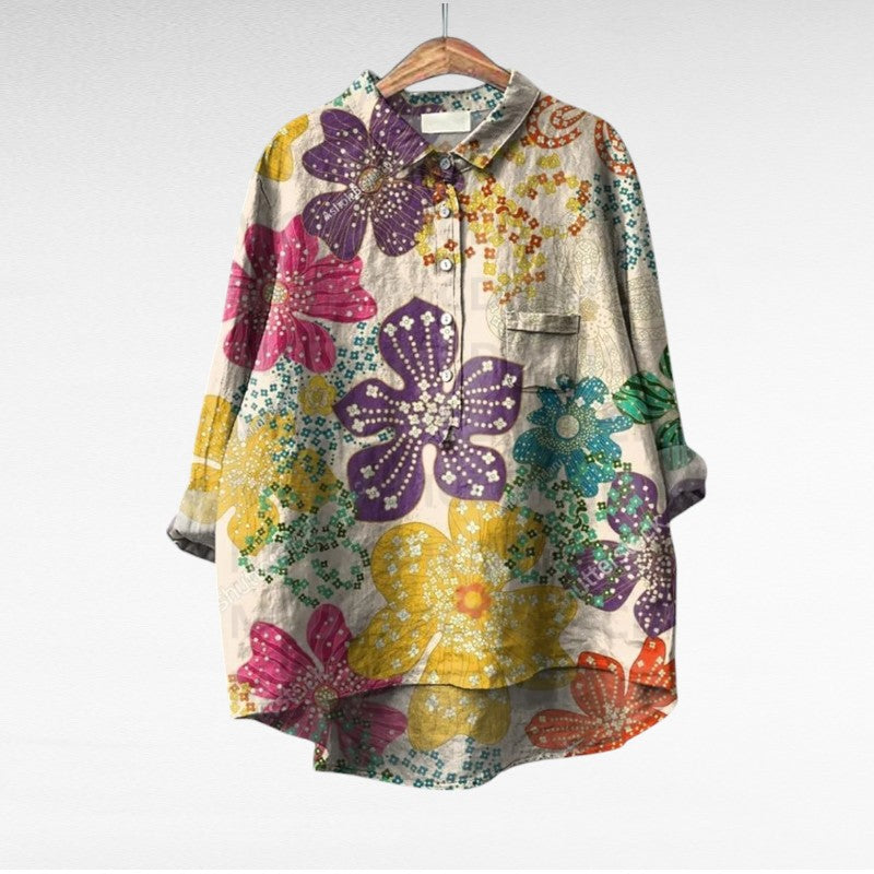 Laluna® Klassieke Bloemenblouses