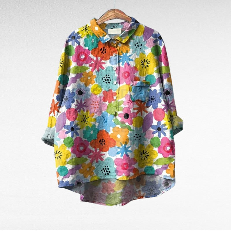 Laluna® Klassieke Bloemenblouses