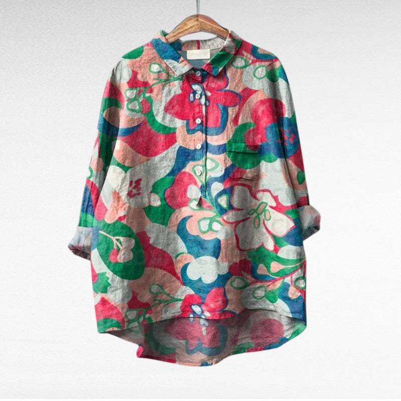 Laluna® Klassieke Bloemenblouses
