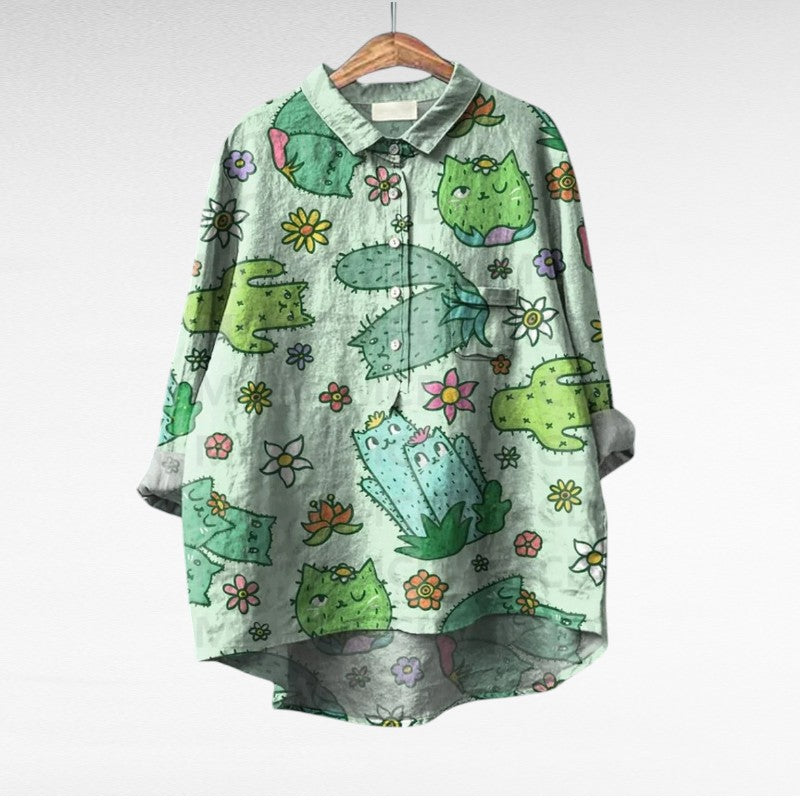 Laluna® Klassieke Bloemenblouses