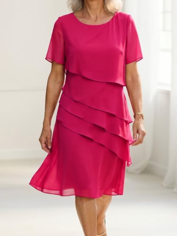 Juliette – Elegante, vloeiende jurk met ruffles