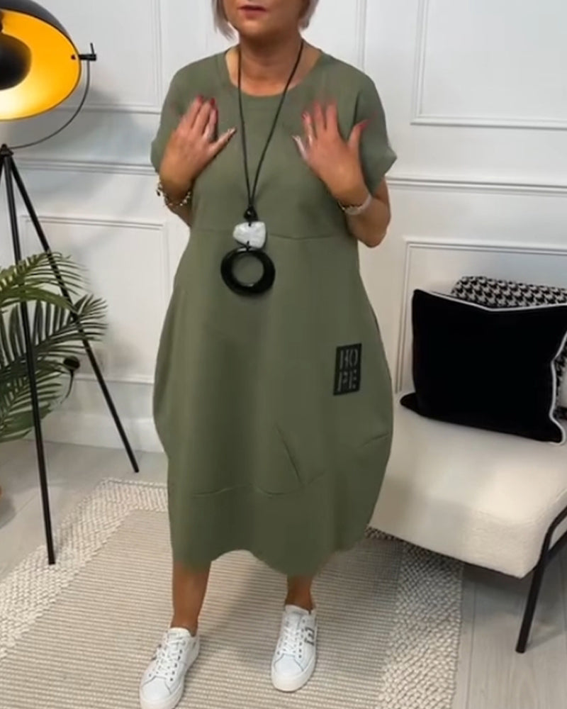 Eenvoudige Vrijetijdskaft met Korte Mouwen