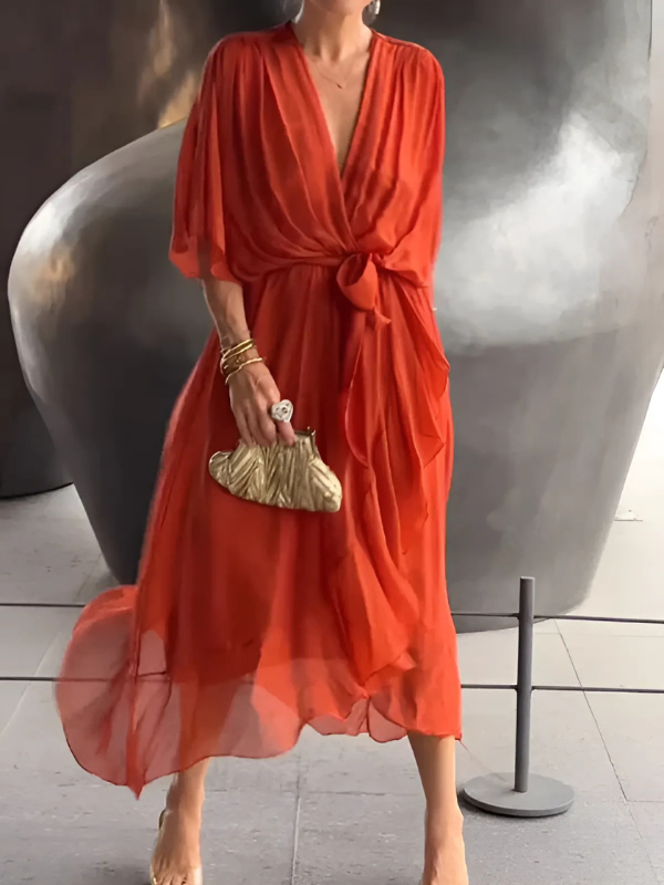 Laluna® | Modieuze Midi Jurk