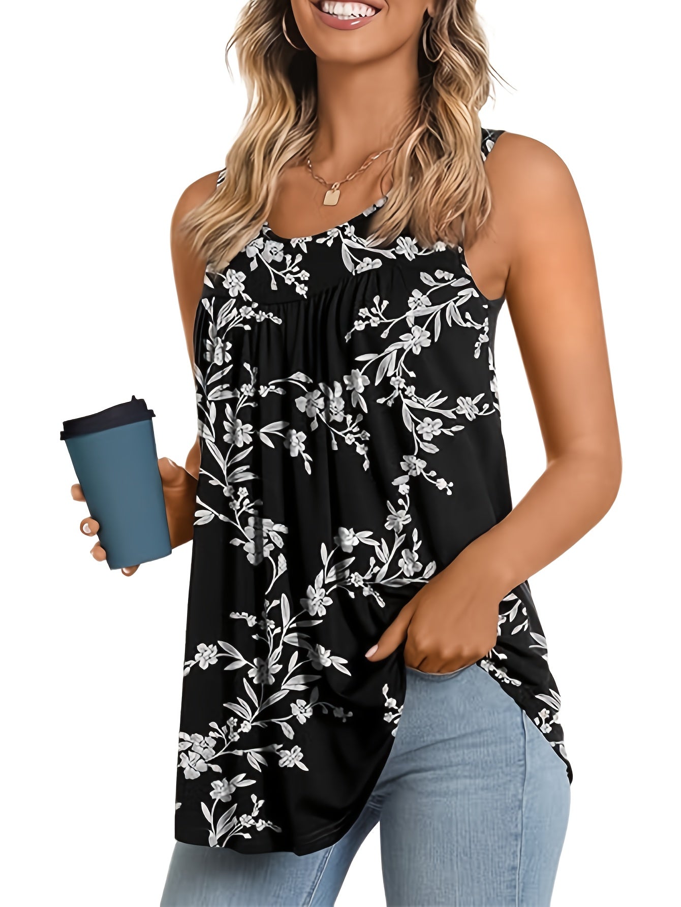 Laluna® | Stijlvolle Hemd met Bloemenprint