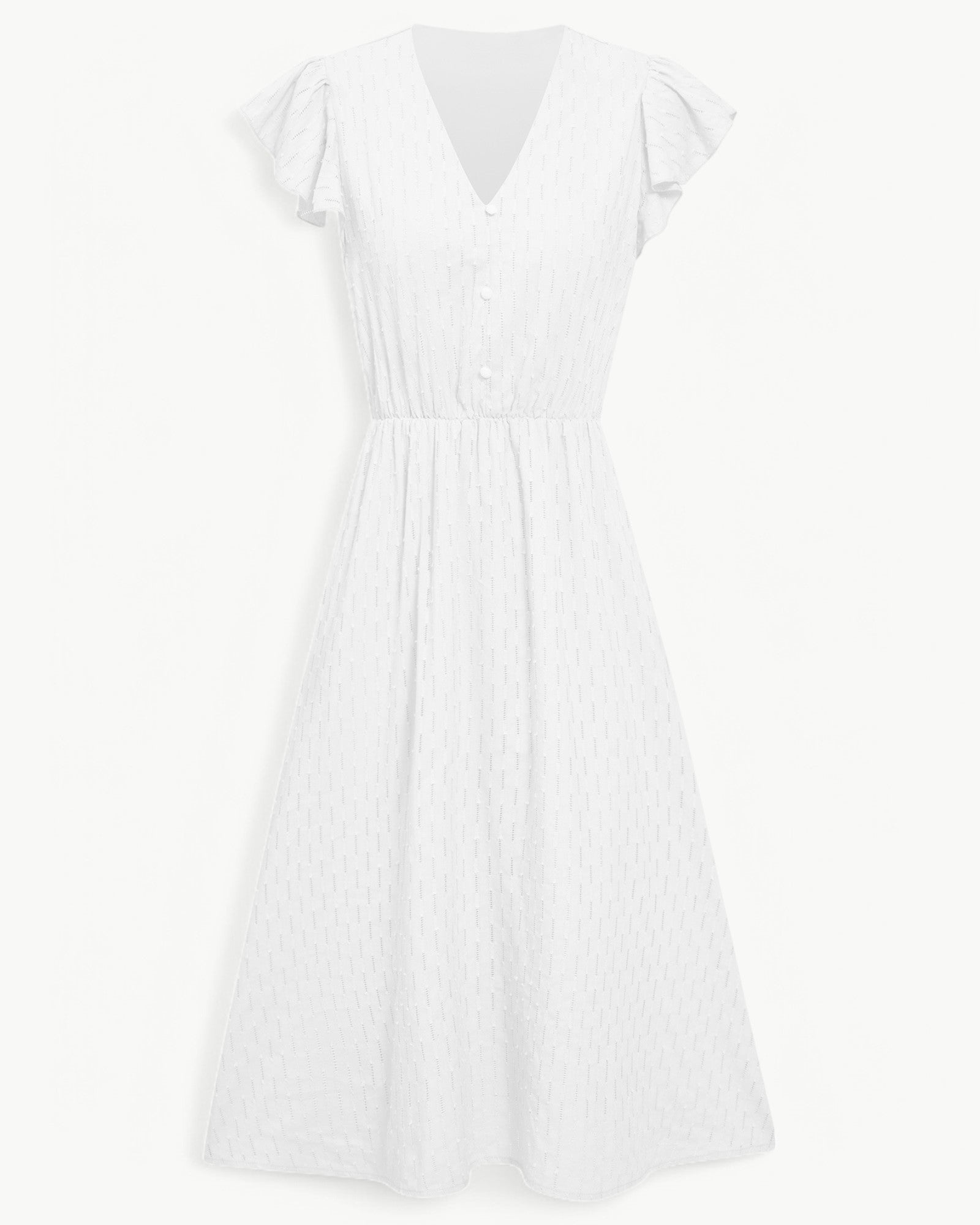 Lara | V-hals midi-jurk