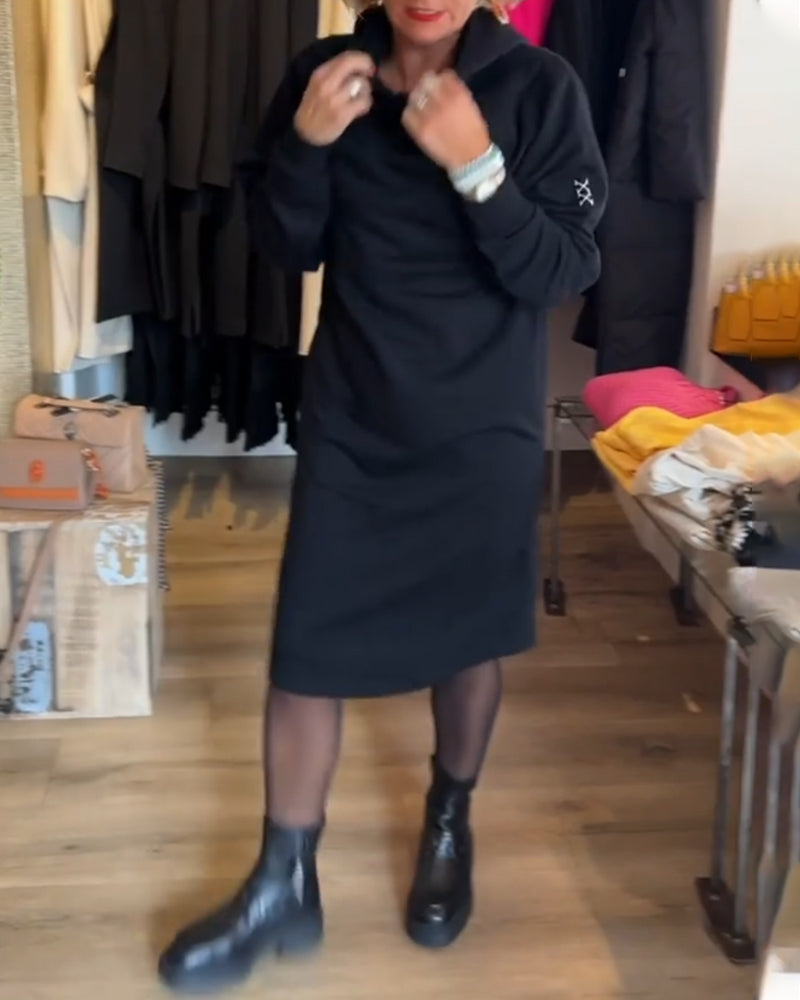 Laluna® | Stevige jurk met capuchon en zakken