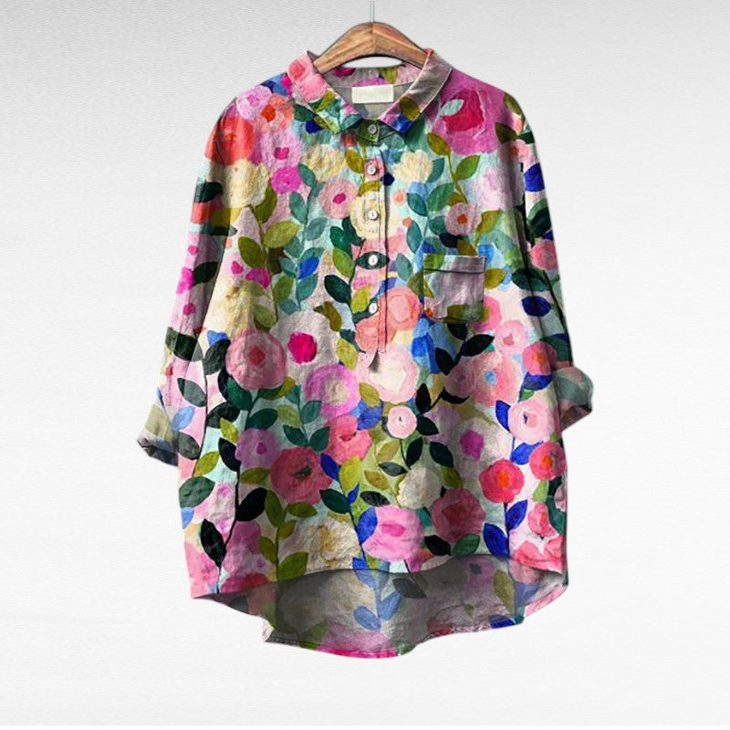 Laluna® | Klassieke Bloemenblouses