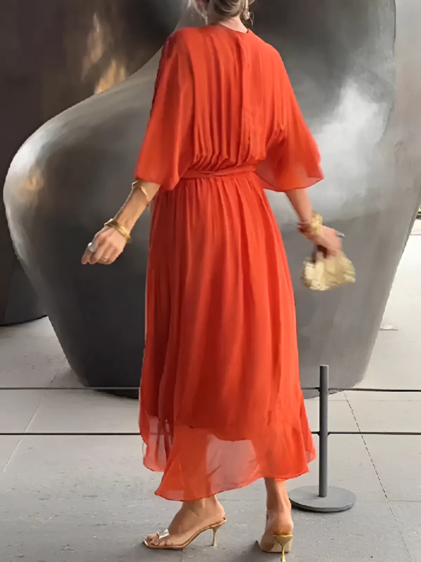 Laluna® | Modieuze Midi Jurk