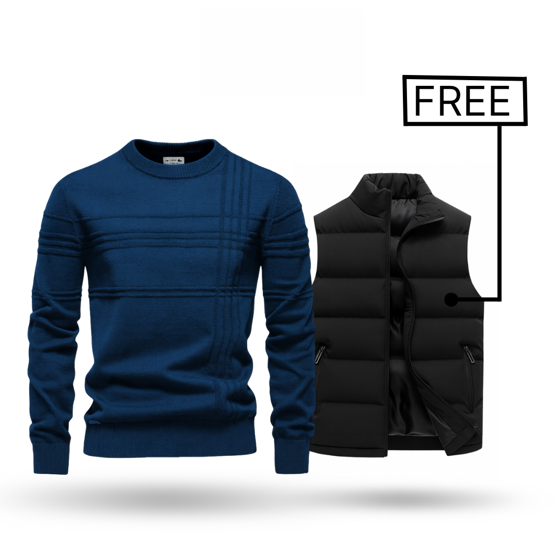 Premium trui + Bodywarmer gratis