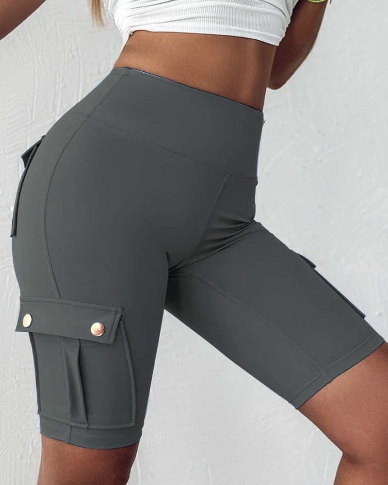 Laluna® | High-waisted shorts met zakken 2+1 Gratis