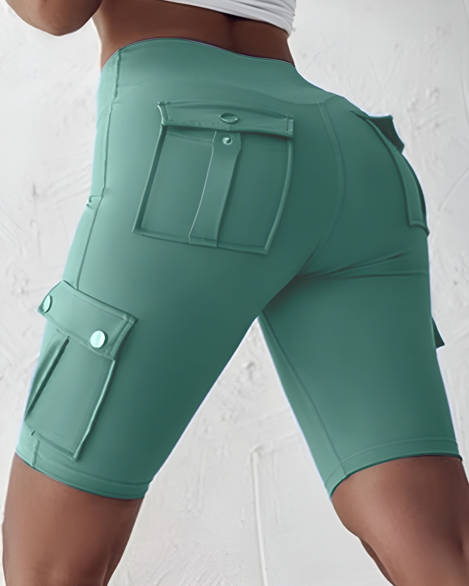 Laluna® | High-waisted shorts met zakken 2+1 Gratis