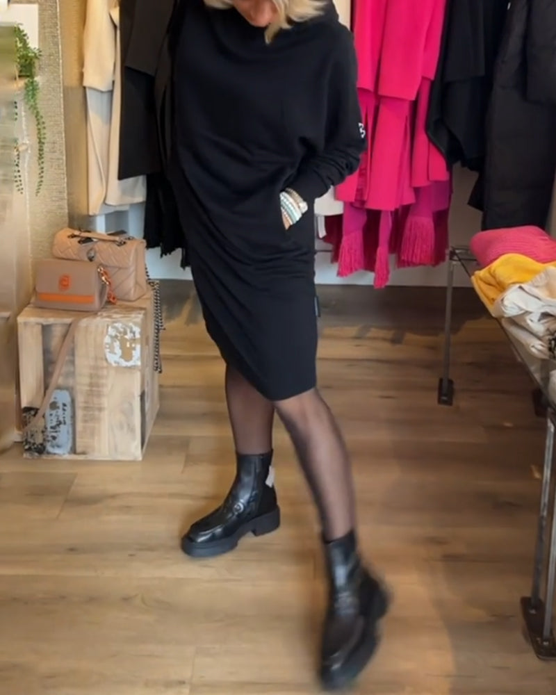 Laluna® | Stevige jurk met capuchon en zakken