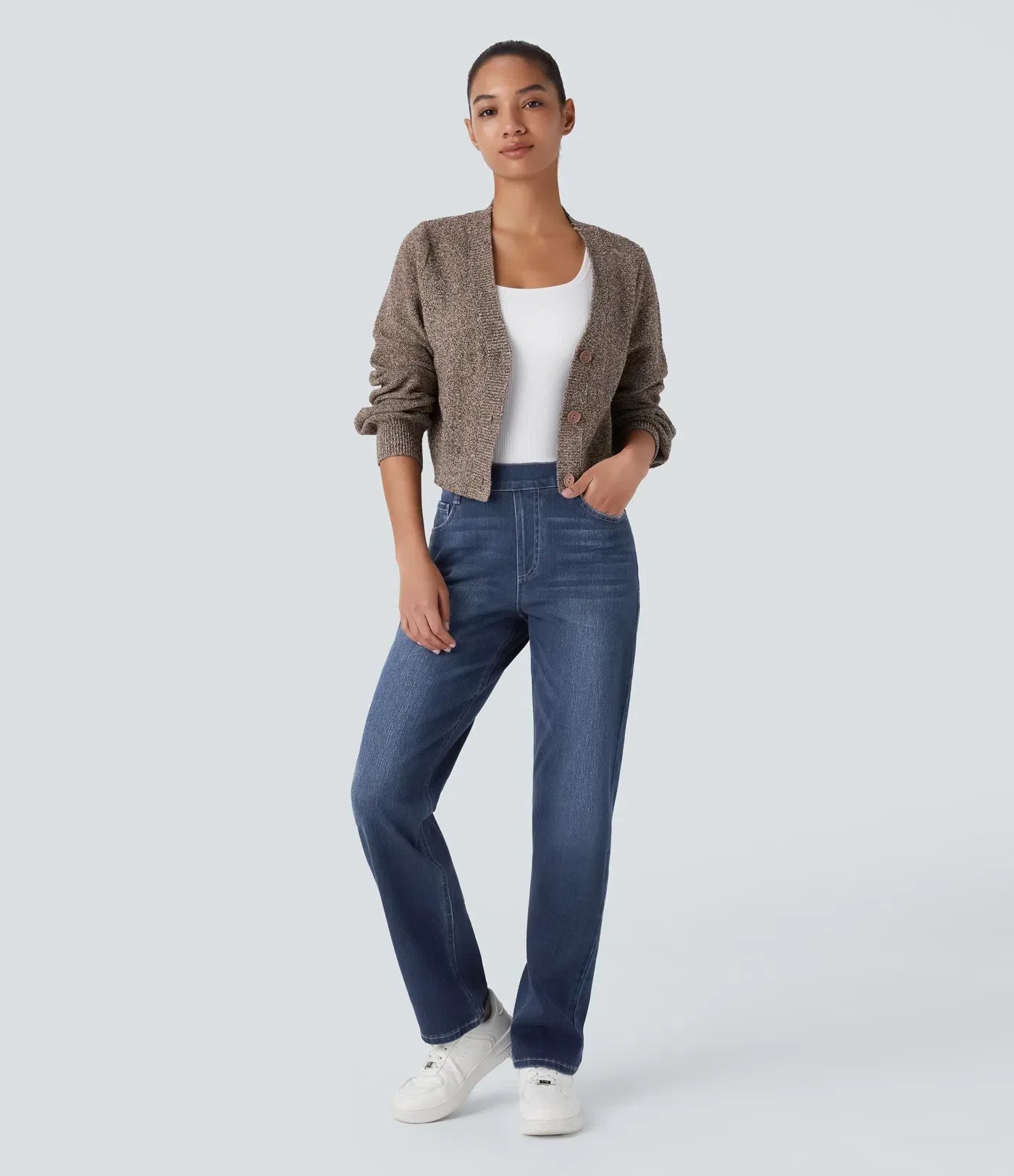 Lotte | Elastische en comfortabele broek met hoge taille