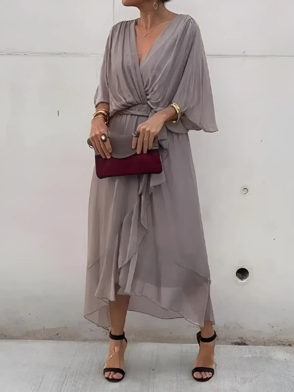 Laluna® | Modieuze Midi Jurk