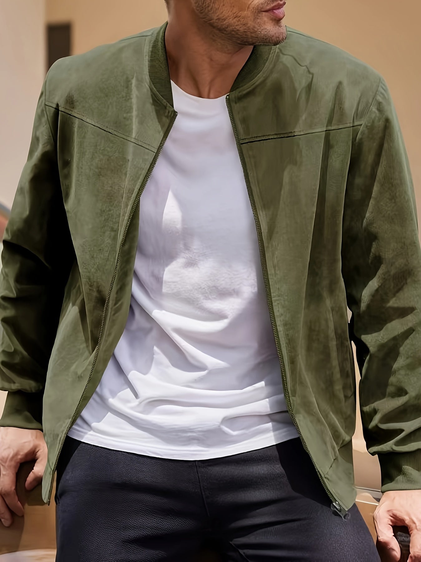 Laluna® | Suede Vest met Rits