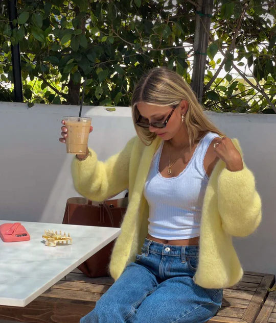 LALUNA®  | MOHAIR CARDIGAN