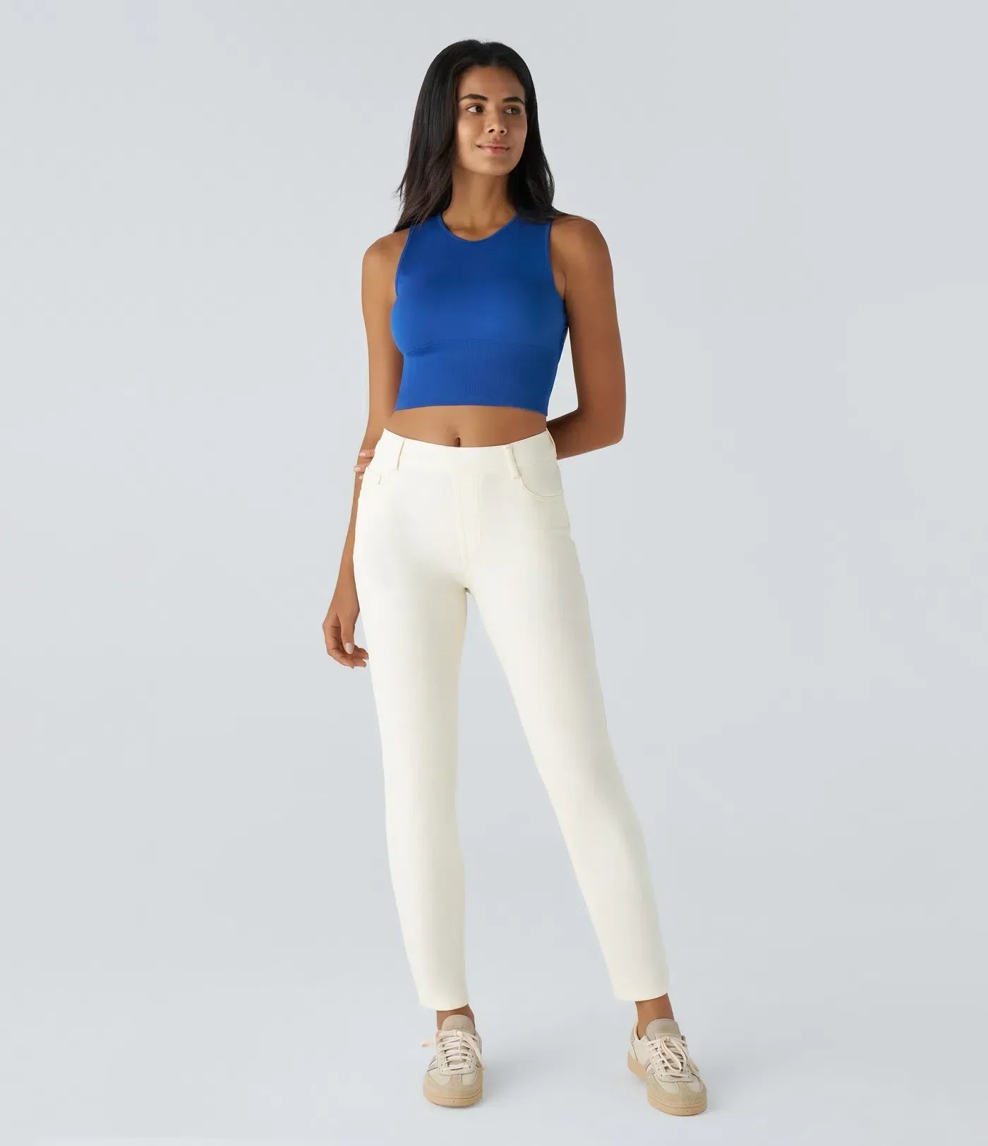 Lotte | Elastische en comfortabele broek met hoge taille