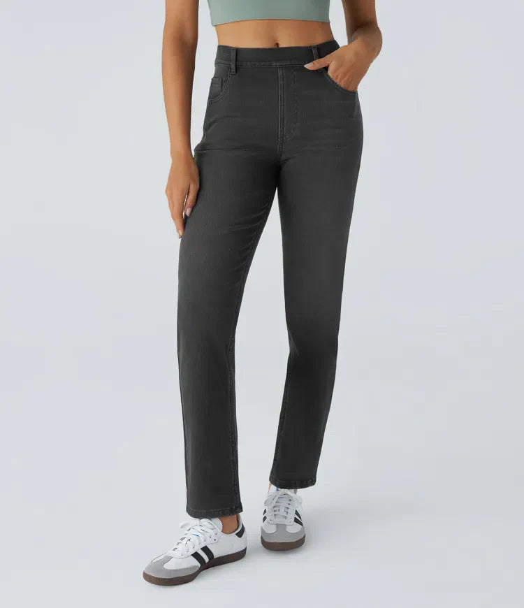 Lotte | Elastische en comfortabele broek met hoge taille