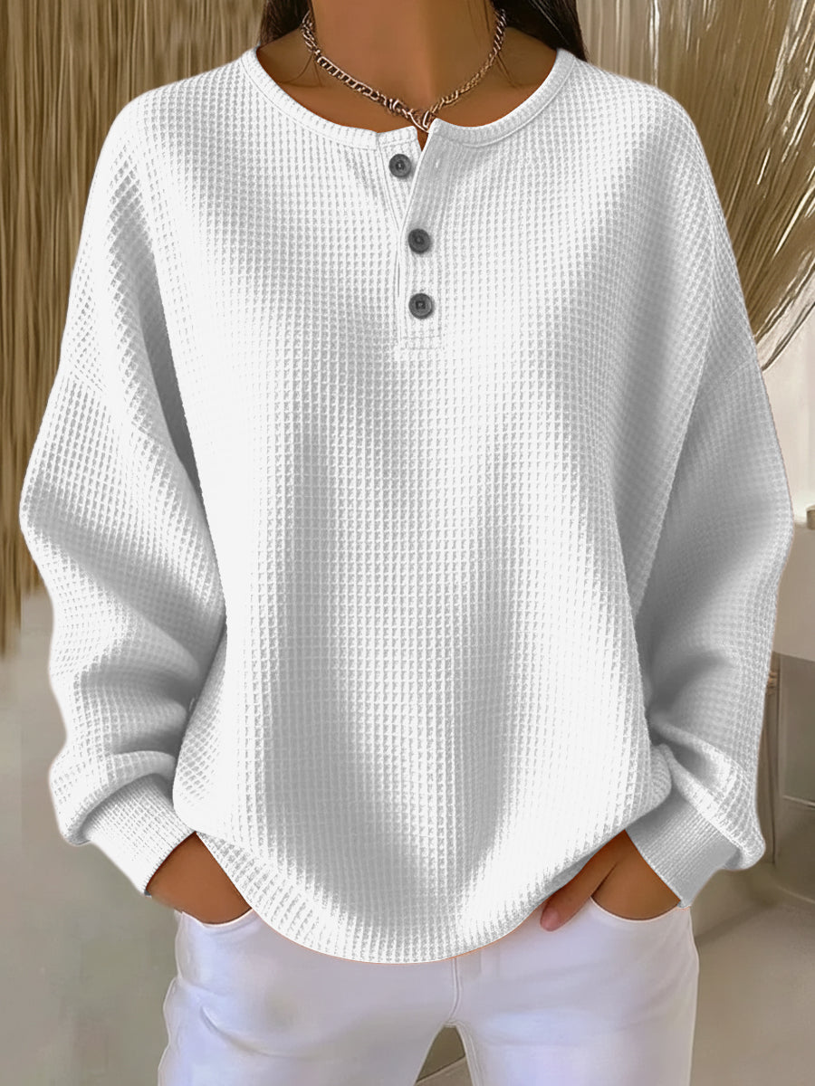 Stijlvolle casual Henley-top