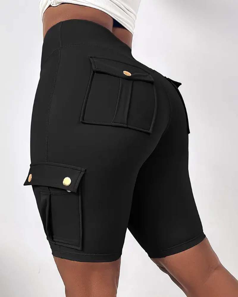 Laluna® | High-waisted shorts met zakken 2+1 Gratis