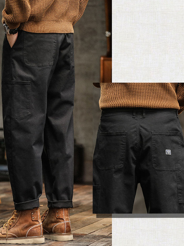 Heren Vintage-Inspiratie Casual Broek